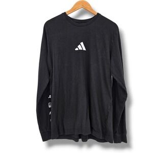 Adidas‎ Graphic Long Sleeve T-Shirt Logo Print Streetwear Mens Large